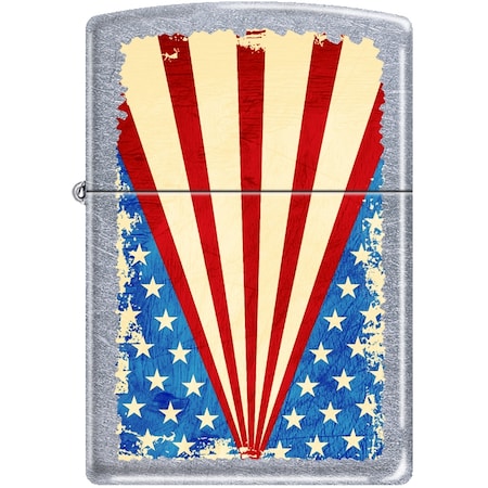 Zippo 2024 Zippo Custom 207 Street Chrome-Grunge Flag ZIP-207CI006231